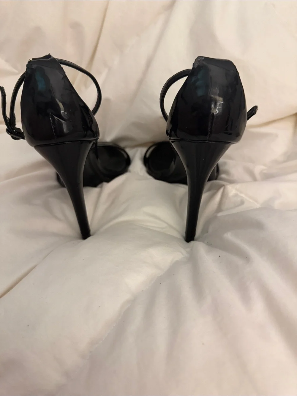 Steve Madden STECY Black Patent Heels
